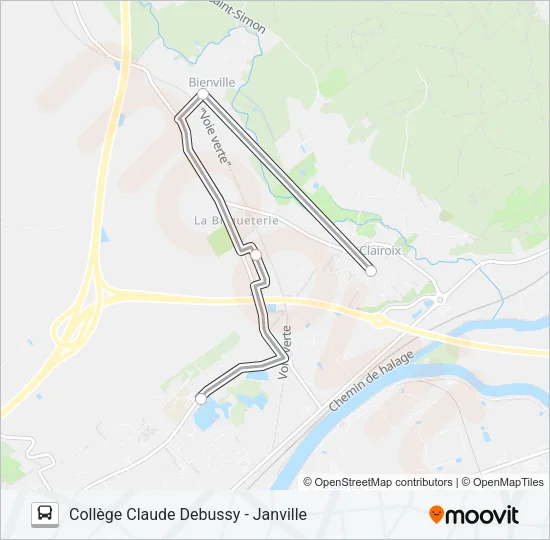 SCO DEB2 Bus Line Map