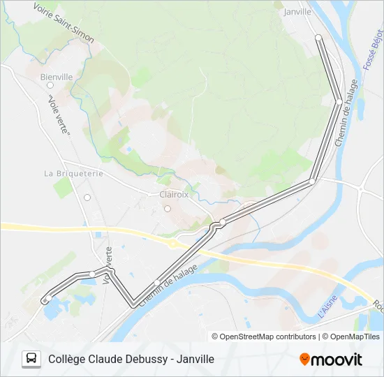 SCO DEB2 Bus Line Map