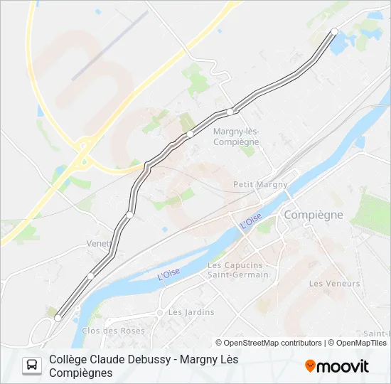 SCO DEB 4 Bus Line Map