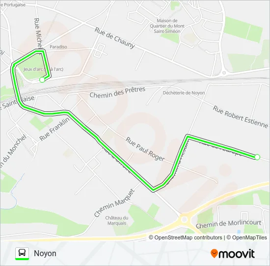GARE-ESAT Bus Line Map