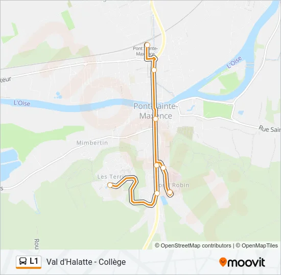 L1 Bus Line Map
