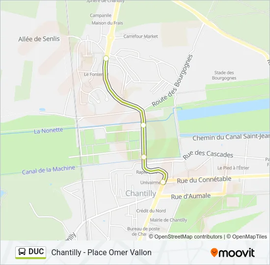 DUC Bus Line Map
