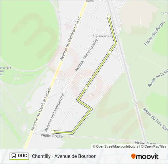 DUC Bus Line Map