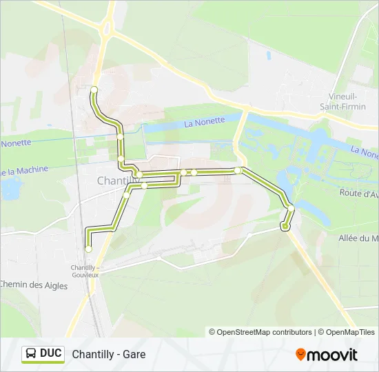 DUC Bus Line Map