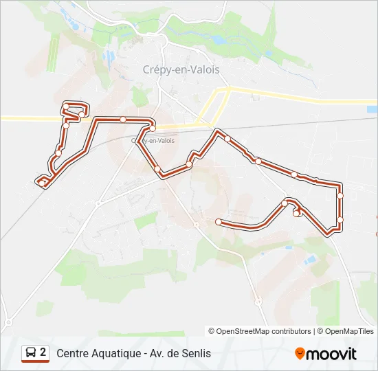 2 Bus Line Map