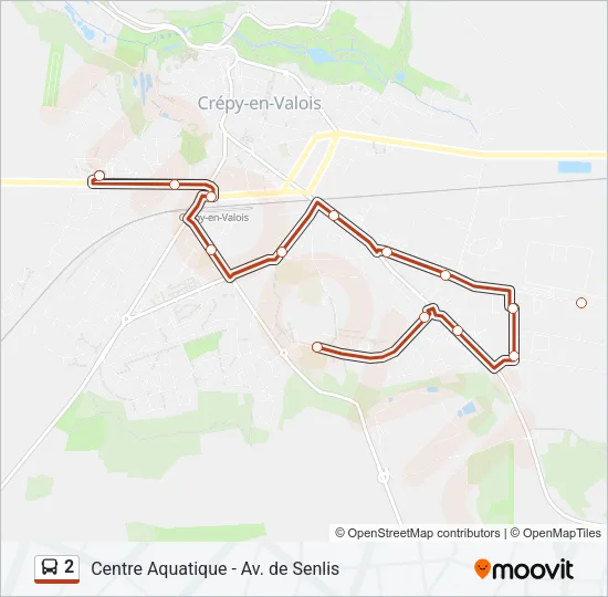 2 Bus Line Map