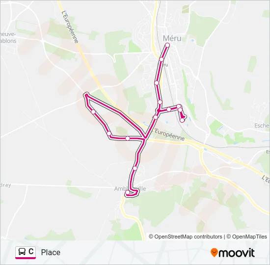 C Bus Line Map
