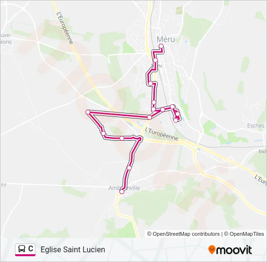 C Bus Line Map
