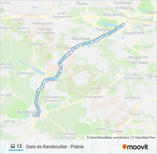 12 Bus Line Map