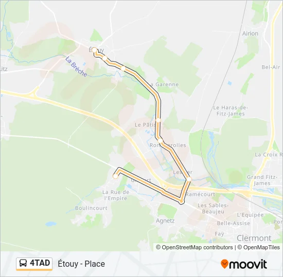4TAD Bus Line Map
