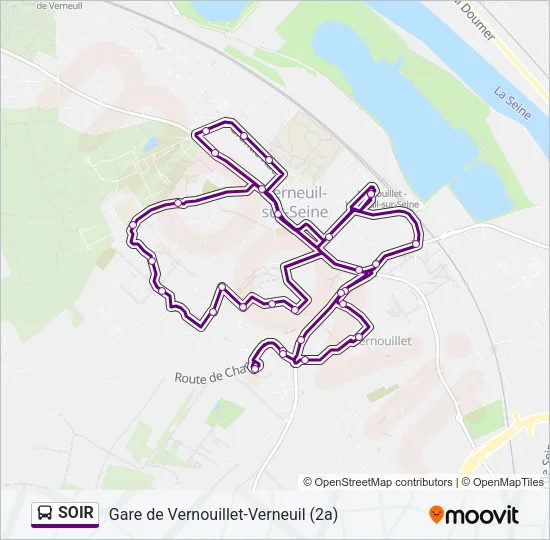 SOIR Bus Line Map