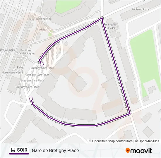 SOIR Bus Line Map