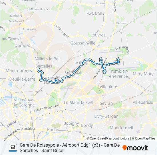 Mapa de FILÉO SAR de autobús