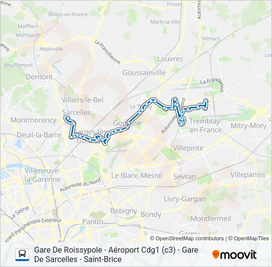 FILÉO SAR Bus Line Map