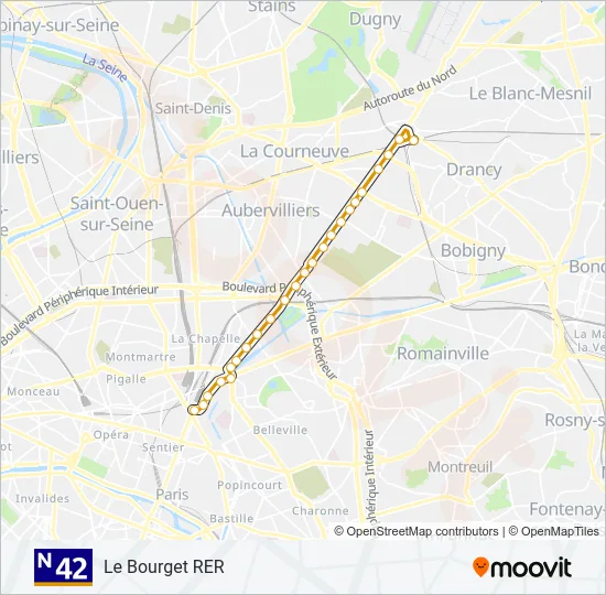 N42  Line Map