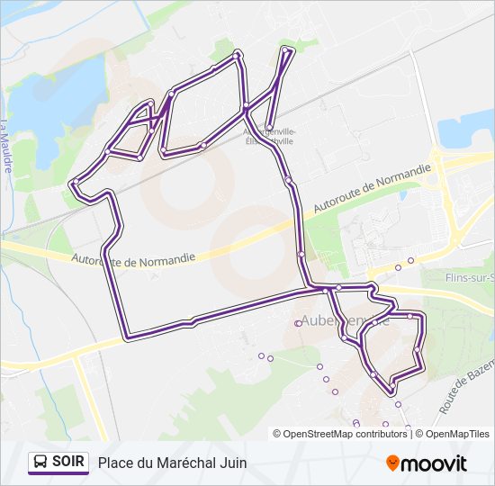SOIR Bus Line Map