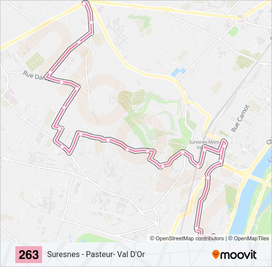 263 Bus Line Map
