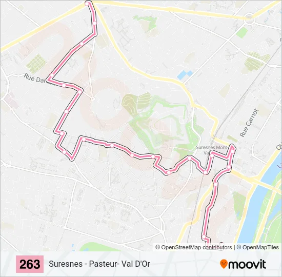 263 Bus Line Map