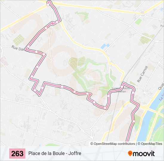 263 Bus Line Map