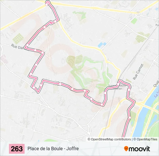 263 Bus Line Map
