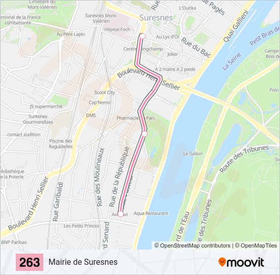 263 Bus Line Map
