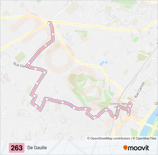 263 Bus Line Map