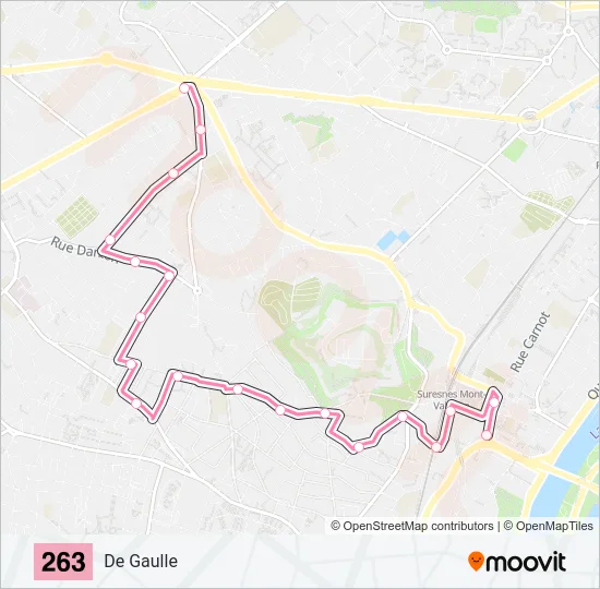 263 Bus Line Map