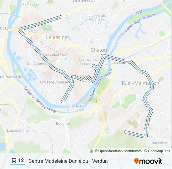 12 Bus Line Map