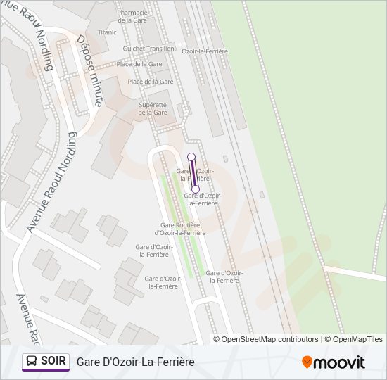 SOIR Bus Line Map