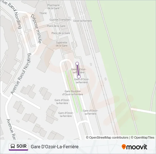 SOIR Bus Line Map