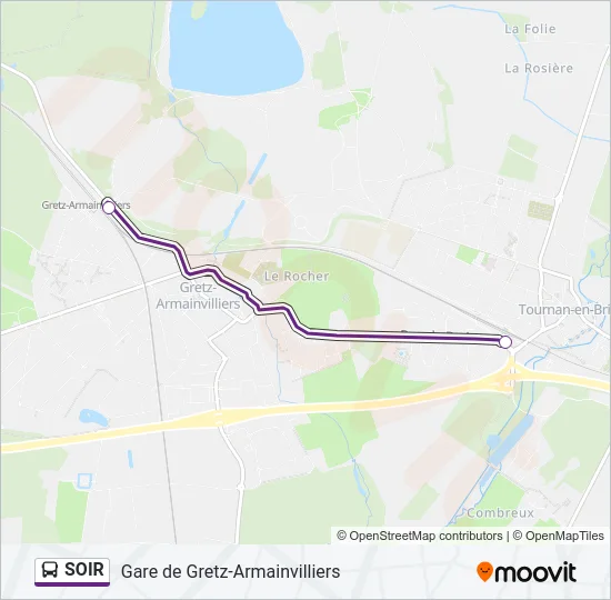 SOIR Bus Line Map
