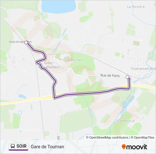 SOIR Bus Line Map