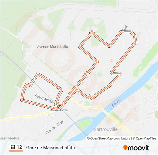 12 Bus Line Map