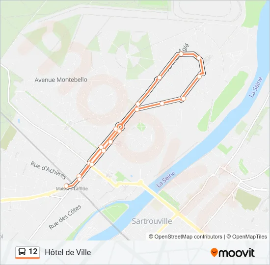 12 Bus Line Map