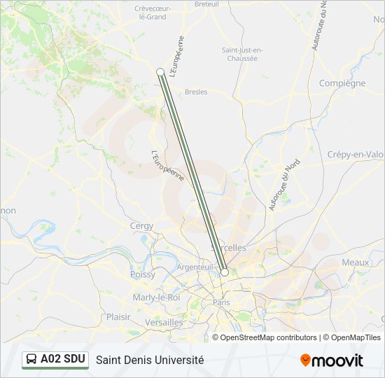 A02 SDU Bus Line Map