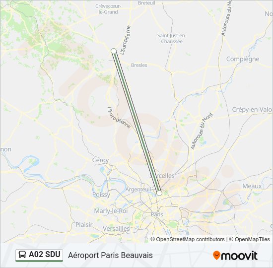 A02 SDU Bus Line Map