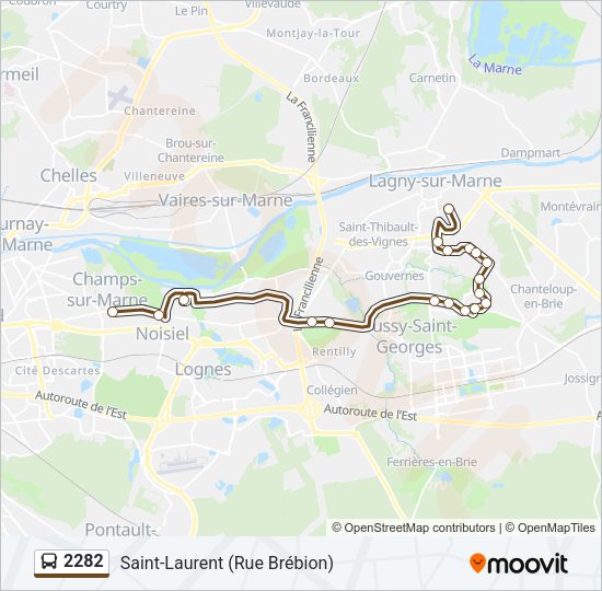 2282 Bus Line Map