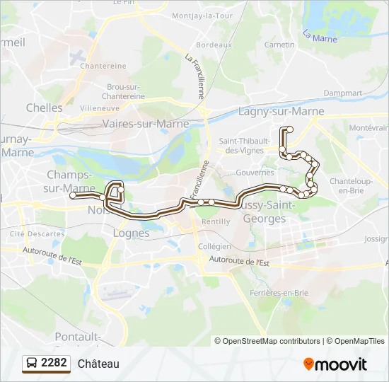 2282 Bus Line Map