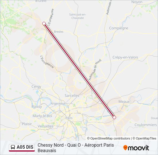 A05 DIS Bus Line Map