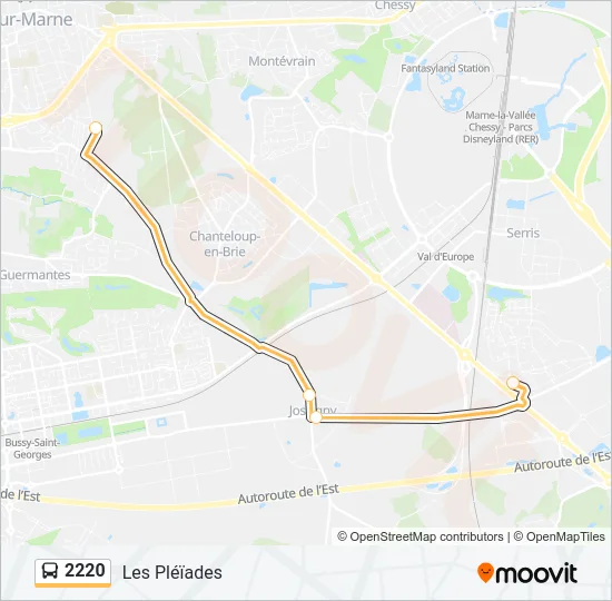 2220 Bus Line Map