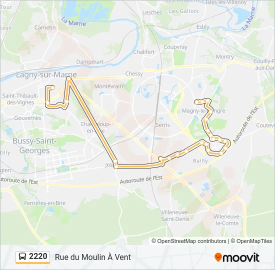 2220 Bus Line Map