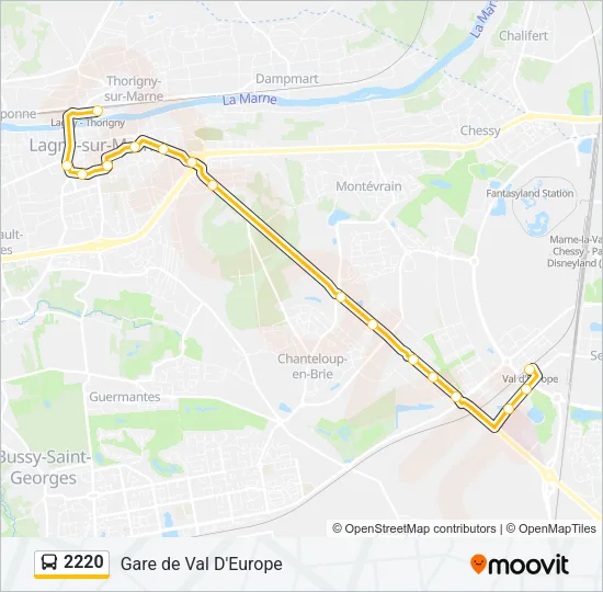 2220 Bus Line Map