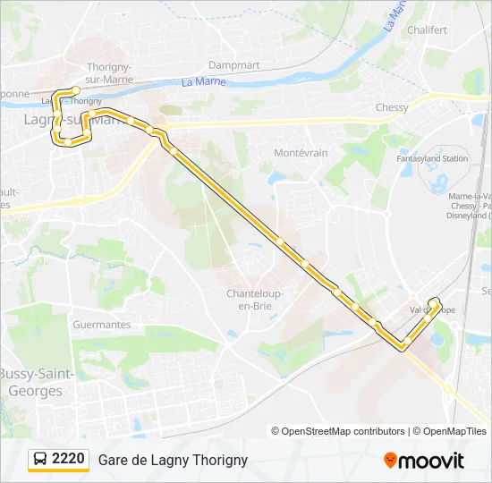 2220 Bus Line Map