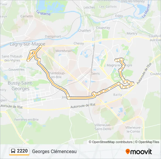 2220 Bus Line Map