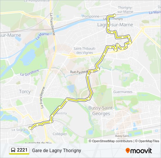 2221 Bus Line Map