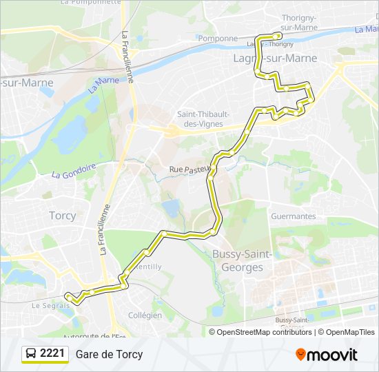 2221 Bus Line Map