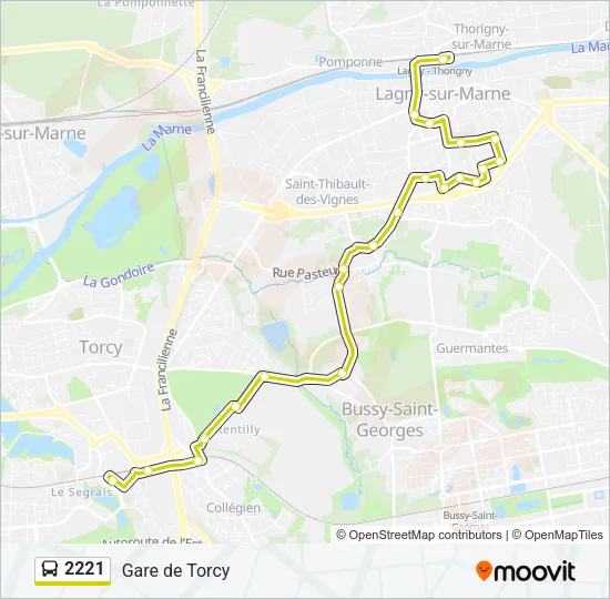 2221 Bus Line Map