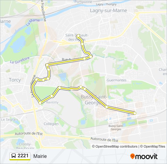 2221 Bus Line Map