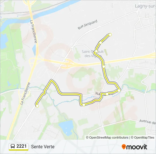 2221 Bus Line Map