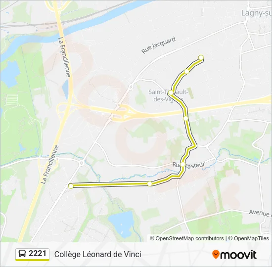 2221 Bus Line Map